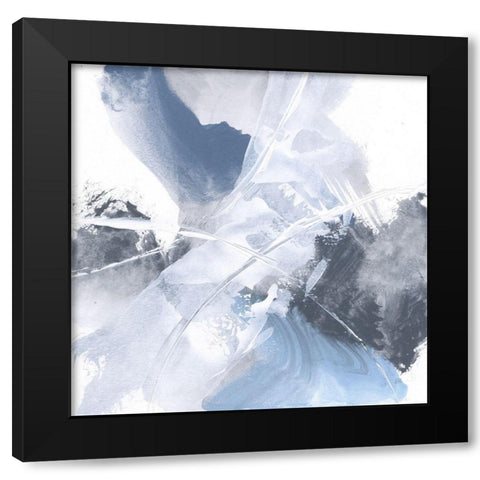 White Line Blues II Black Modern Wood Framed Art Print by Paschke, Chris
