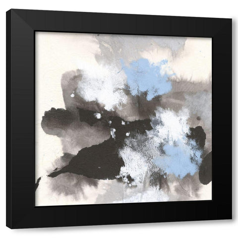Puff of Blue II Black Modern Wood Framed Art Print by Paschke, Chris