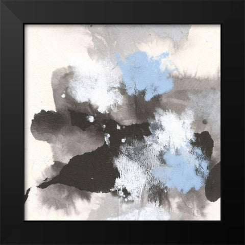 Puff of Blue II Black Modern Wood Framed Art Print by Paschke, Chris