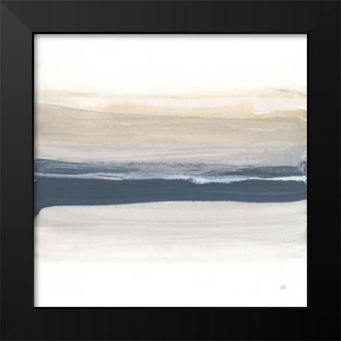 Tonal Blue Gray I Black Modern Wood Framed Art Print by Paschke, Chris