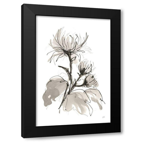 Chrysanthemum I Black Modern Wood Framed Art Print by Paschke, Chris