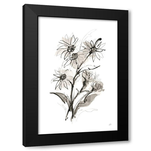 Daisy I Black Modern Wood Framed Art Print by Paschke, Chris