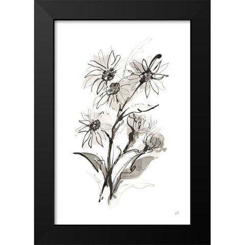 Daisy I Black Modern Wood Framed Art Print by Paschke, Chris
