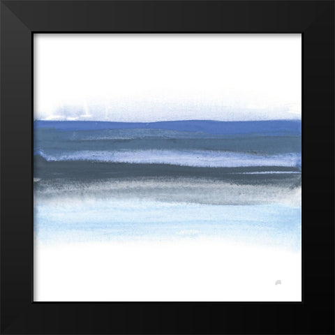 Shaded Blues I Black Modern Wood Framed Art Print by Paschke, Chris