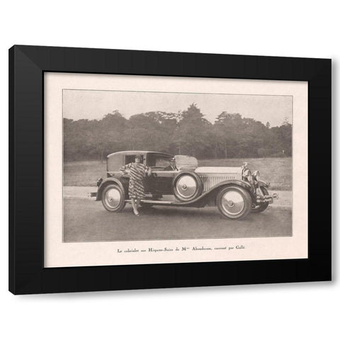 French Country Drive III Black Modern Wood Framed Art Print by Wild Apple Portfolio