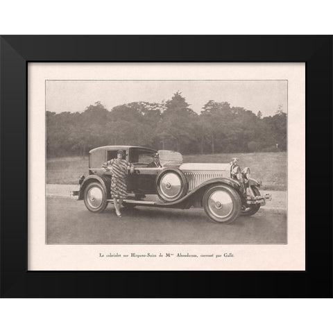 French Country Drive III Black Modern Wood Framed Art Print by Wild Apple Portfolio