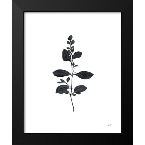 Botanical Study Branch Black Modern Wood Framed Art Print by Purinton, Julia