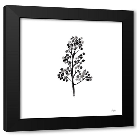 Botticelli Plant IV Black Black Modern Wood Framed Art Print by Rice, Kristy