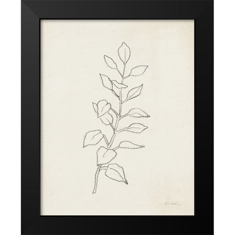 August Branch I Black Modern Wood Framed Art Print by Vassileva, Silvia