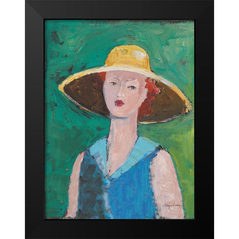 Flea Market Portrait II Black Modern Wood Framed Art Print by Tillmon, Avery