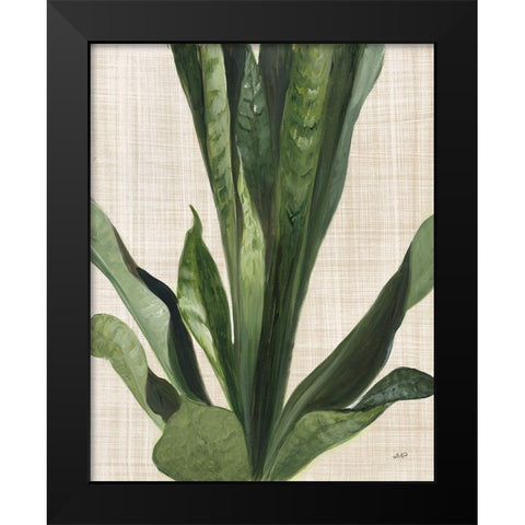Tropical Study III Linen Black Modern Wood Framed Art Print by Purinton, Julia