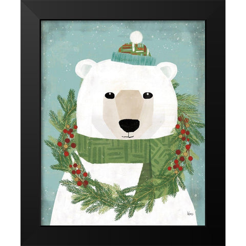 Holiday Likeness II Festive Black Modern Wood Framed Art Print by Charron, Veronique