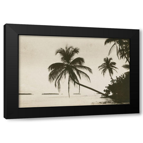 Palm Beach I Black Modern Wood Framed Art Print by Wild Apple Portfolio