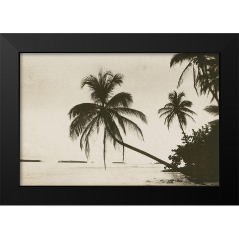 Palm Beach I Black Modern Wood Framed Art Print by Wild Apple Portfolio