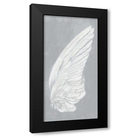 Wings III on Gray Black Modern Wood Framed Art Print with Double Matting by Wiens, James