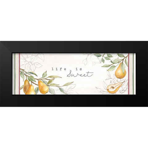 In the Orchard Sweet Black Modern Wood Framed Art Print by Vassileva, Silvia