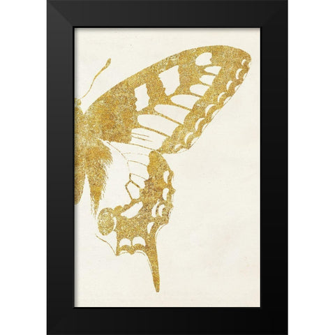 Butterfly Wings II Black Modern Wood Framed Art Print by Wild Apple Portfolio