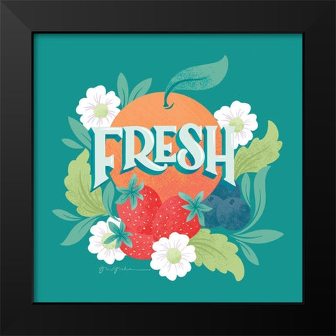 Market Fresh I Black Modern Wood Framed Art Print by Graham, Gia