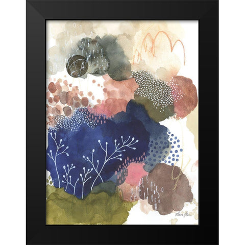 Indigo Bliss I Black Modern Wood Framed Art Print by Horn, Laura