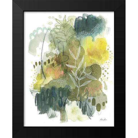 Natures Gold II Black Modern Wood Framed Art Print by Horn, Laura