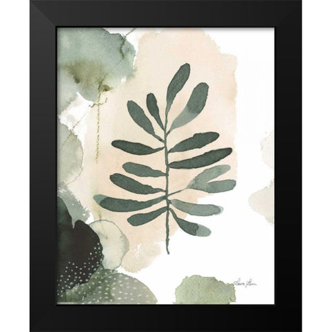 Sage Bliss III Black Modern Wood Framed Art Print by Horn, Laura