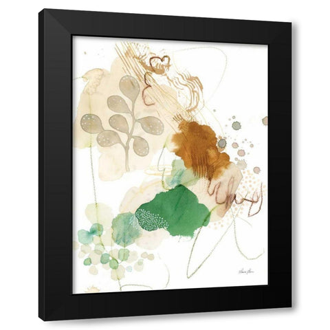 Nature Abstract I Black Modern Wood Framed Art Print with Double Matting by Horn, Laura