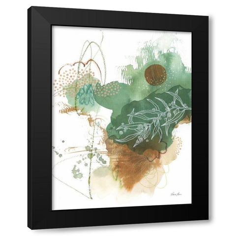 Nature Abstract II Black Modern Wood Framed Art Print by Horn, Laura