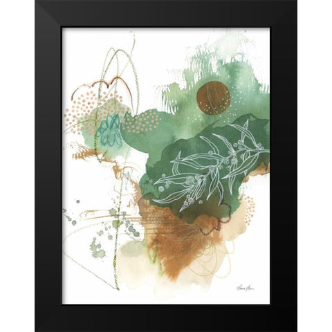 Nature Abstract II Black Modern Wood Framed Art Print by Horn, Laura