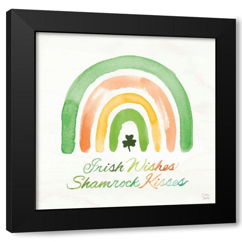 Lucky Charm III Black Modern Wood Framed Art Print with Double Matting by June, Dina