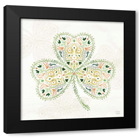 Lucky Charm IV Black Modern Wood Framed Art Print by June, Dina