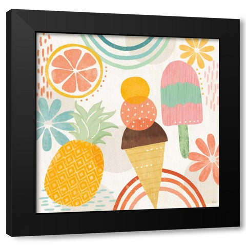 Sweet Summer III Black Modern Wood Framed Art Print by Charron, Veronique