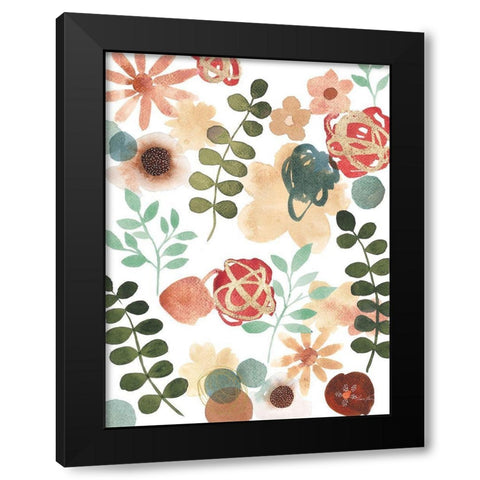 Garden Dance VI Black Modern Wood Framed Art Print with Double Matting by Horn, Laura