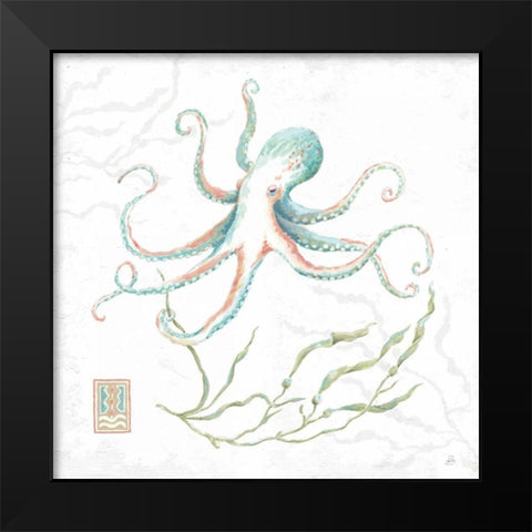 Delicate Sea V Black Modern Wood Framed Art Print by Brissonnet, Daphne