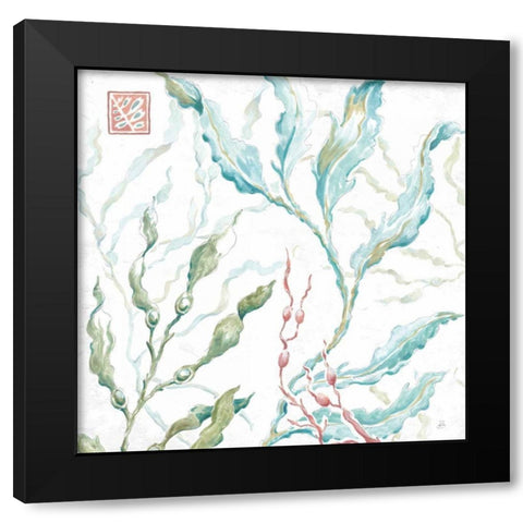 Delicate Sea X Black Modern Wood Framed Art Print with Double Matting by Brissonnet, Daphne