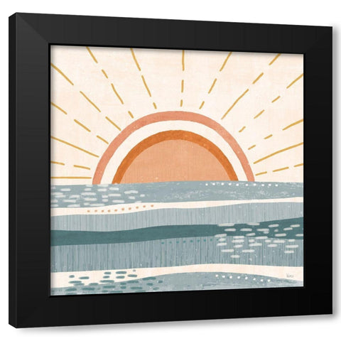 Summer Desert I Black Modern Wood Framed Art Print by Charron, Veronique