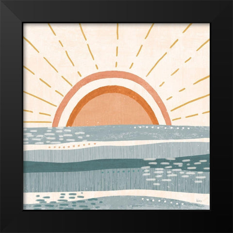 Summer Desert I Black Modern Wood Framed Art Print by Charron, Veronique