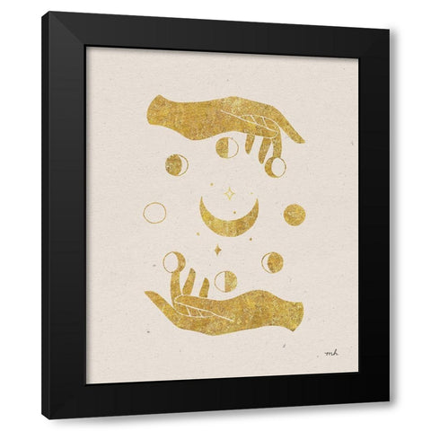 Celestial Black Modern Wood Framed Art Print by Hershey, Moira