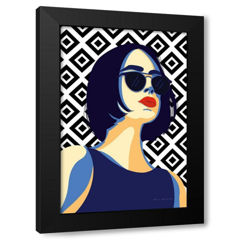 Style and Attitude I Black Modern Wood Framed Art Print by Escalante, Omar