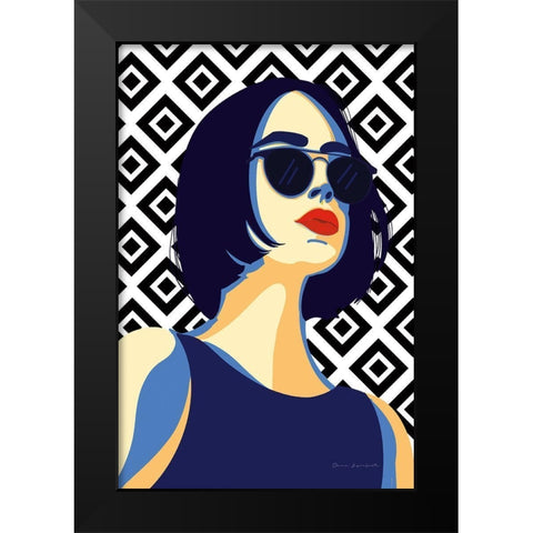 Style and Attitude I Black Modern Wood Framed Art Print by Escalante, Omar