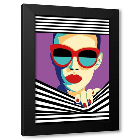 Style and Attitude II Black Modern Wood Framed Art Print with Double Matting by Escalante, Omar