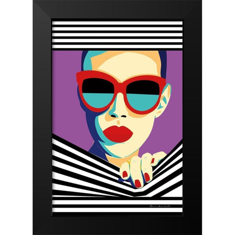 Style and Attitude II Black Modern Wood Framed Art Print by Escalante, Omar