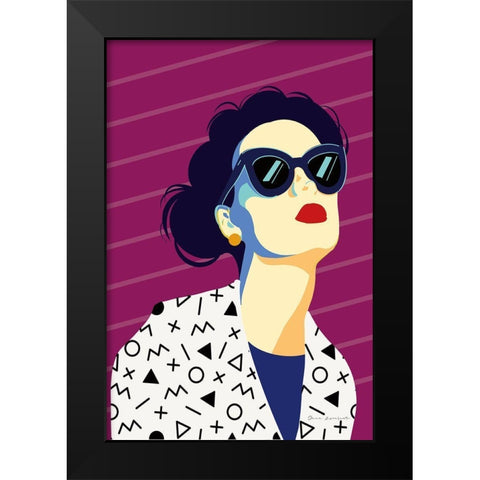 Style and Attitude III Black Modern Wood Framed Art Print by Escalante, Omar