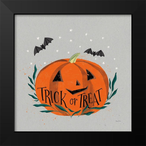 Cute Halloween II Neutral Black Modern Wood Framed Art Print by Thorns, Becky