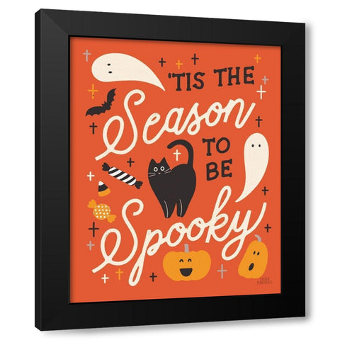 Trick or Treat V with Black Black Modern Wood Framed Art Print by Marshall, Laura