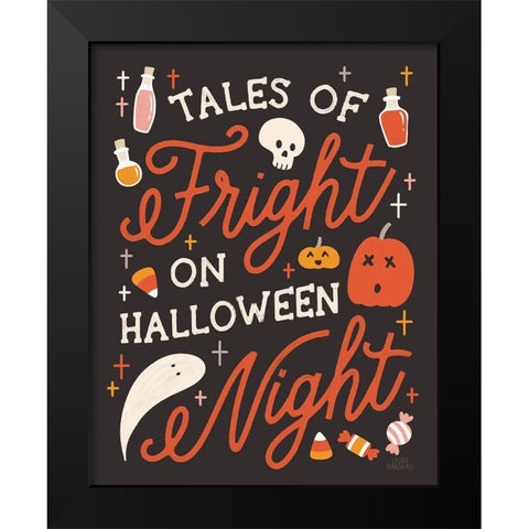 Trick or Treat VII with White Black Modern Wood Framed Art Print by Marshall, Laura