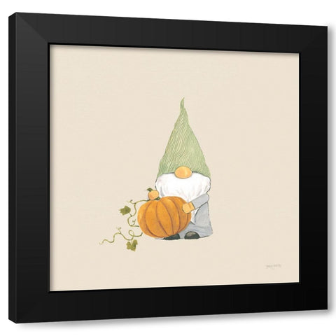 Harvest Gnomes I Neutral Black Modern Wood Framed Art Print with Double Matting by Jackson, Jenaya