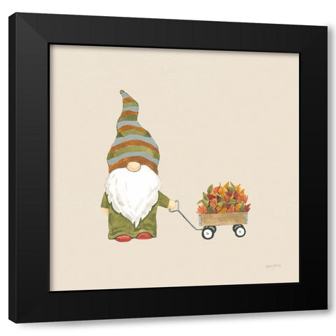 Harvest Gnomes II Neutral Black Modern Wood Framed Art Print with Double Matting by Jackson, Jenaya