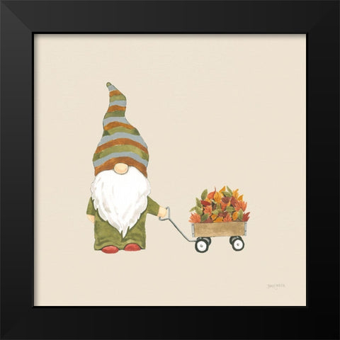 Harvest Gnomes II Neutral Black Modern Wood Framed Art Print by Jackson, Jenaya