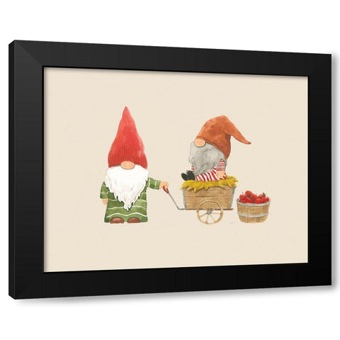 Harvest Gnomes III Neutral Black Modern Wood Framed Art Print by Jackson, Jenaya