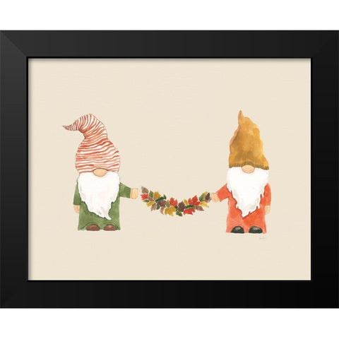 Harvest Gnomes IV Neutral Black Modern Wood Framed Art Print by Jackson, Jenaya